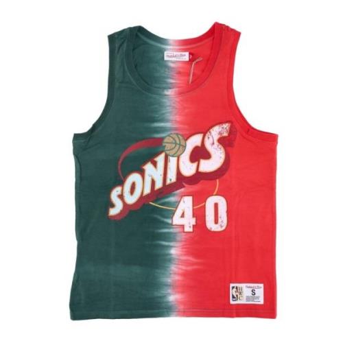 NBA Tie Dye Tank Shawn Kemp Mitchell & Ness , Multicolor , Heren