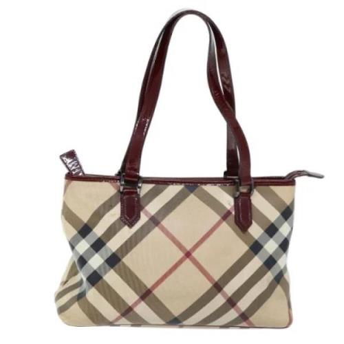 Pre-owned Canvas handbags Burberry Vintage , Beige , Dames