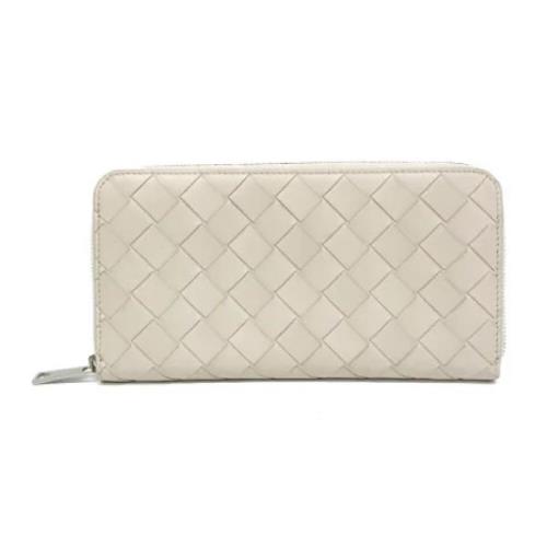 Pre-owned Leather wallets Bottega Veneta Vintage , White , Dames