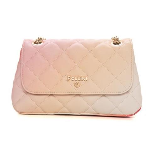 Gewatteerde Chanel Stijl Tas Pollini , Pink , Dames