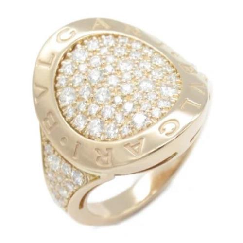 Pre-owned Rose Gold rings Bvlgari Vintage , Yellow , Dames