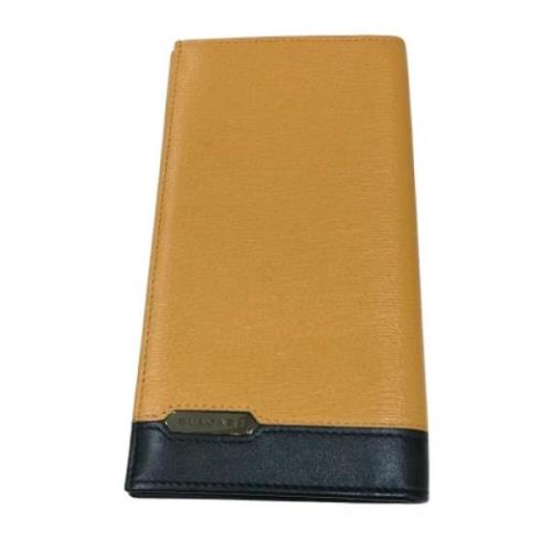 Pre-owned Leather wallets Bvlgari Vintage , Beige , Heren