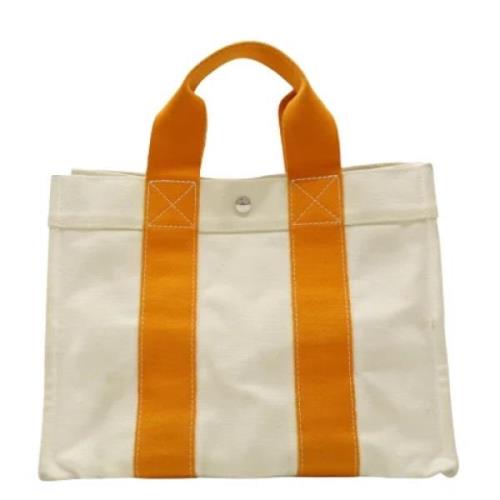 Pre-owned Canvas totes Hermès Vintage , Beige , Dames