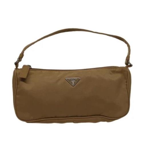 Pre-owned Fabric clutches Prada Vintage , Brown , Dames