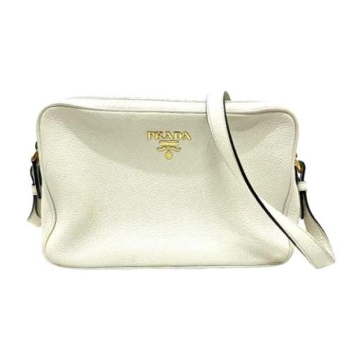 Pre-owned Leather prada-bags Prada Vintage , White , Dames