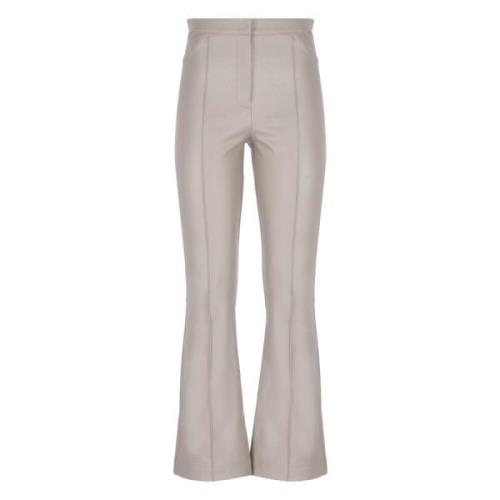 Grijze Synthetisch Leren Broek D.Exterior , Gray , Dames