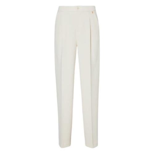 Crème Chino Broek met Elastiek Liu Jo , Beige , Dames