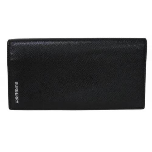 Pre-owned Leather wallets Burberry Vintage , Black , Unisex