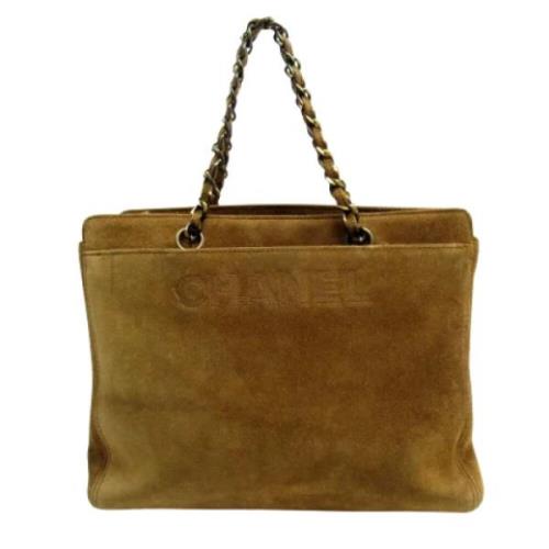 Pre-owned Suede chanel-bags Chanel Vintage , Brown , Dames