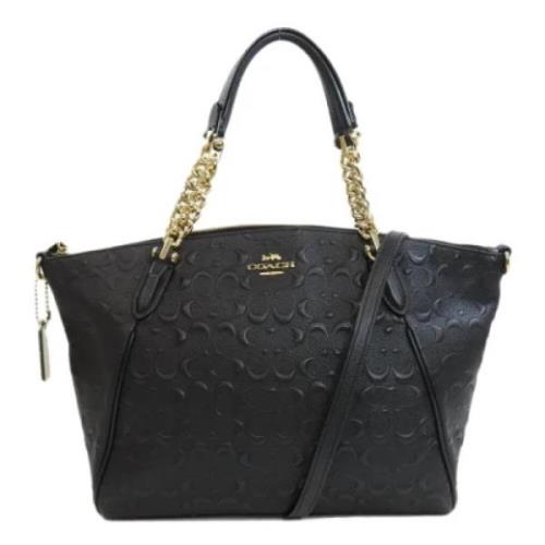 Pre-owned Leather handbags Coach Pre-owned , Black , Dames