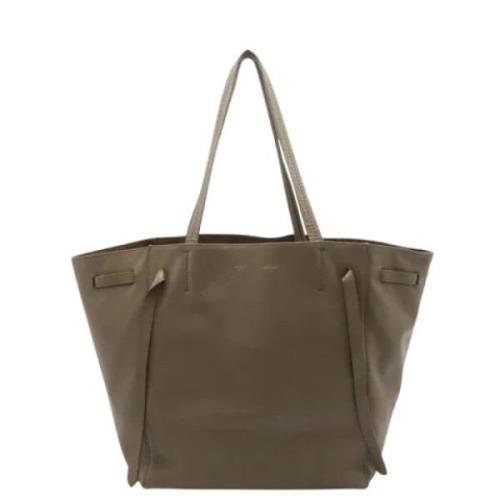 Pre-owned Leather celine-bags Celine Vintage , Gray , Dames