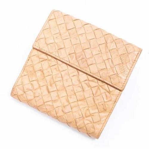 Pre-owned Leather wallets Bottega Veneta Vintage , Brown , Dames