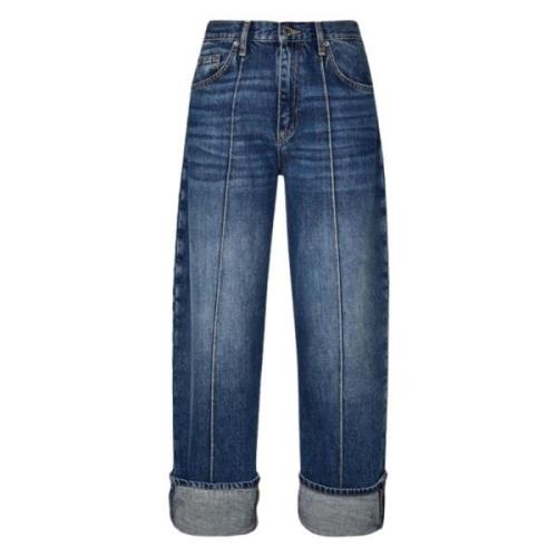 Rechte Gestikte Jeans Liu Jo , Blue , Dames