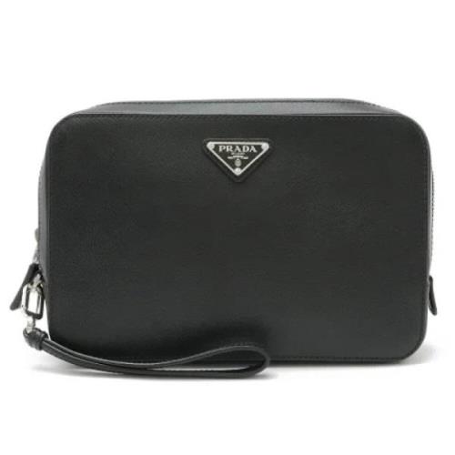 Pre-owned Leather prada-bags Prada Vintage , Black , Dames