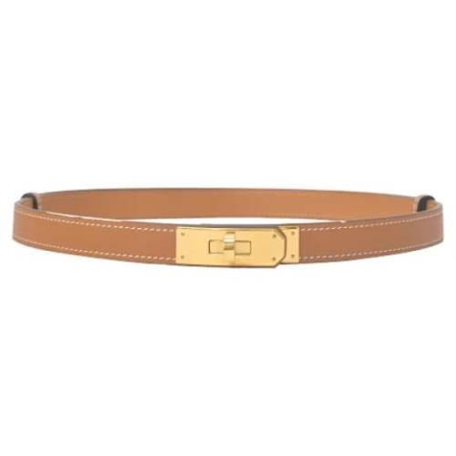 Pre-owned Leather belts Hermès Vintage , Brown , Dames