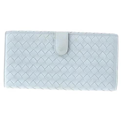 Pre-owned Leather wallets Bottega Veneta Vintage , Blue , Dames