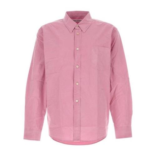 Donkerroze Poplin Overhemd Our Legacy , Pink , Heren