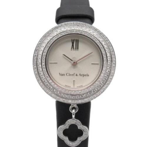 Pre-owned Leather watches Van Cleef & Arpels Pre-owned , Gray , Dames