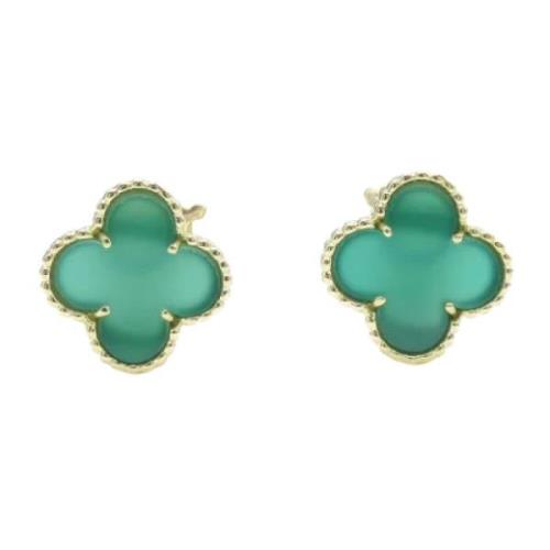 Pre-owned Metal earrings Van Cleef & Arpels Pre-owned , Green , Dames