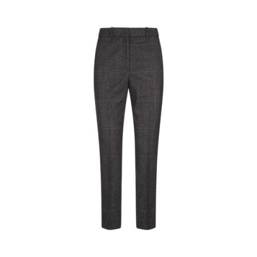 Grijze wollen broek Prince of Wales Incotex , Gray , Dames