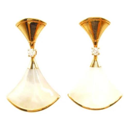 Pre-owned Yellow Gold earrings Bvlgari Vintage , Yellow , Dames