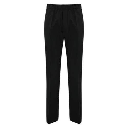 Zwarte wollen joggers met elastische taille Dsquared2 , Black , Heren