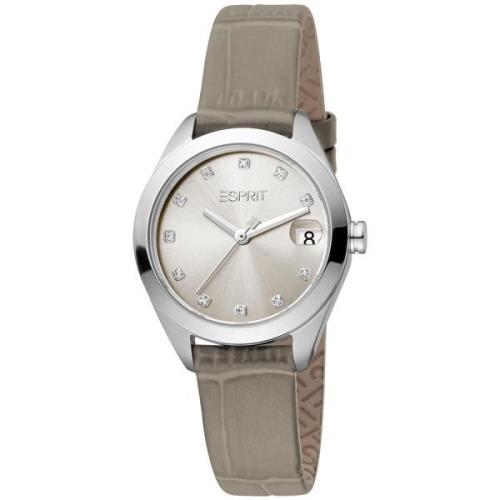 Zilveren Dameshorloge Quartz Analoog Esprit , Gray , Dames