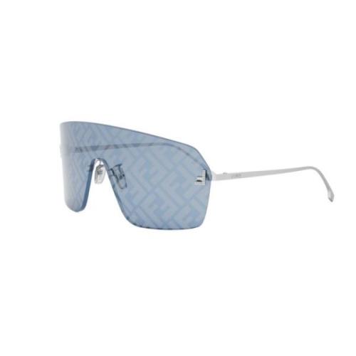 Stijlvolle zonnebril voor trendy look Fendi , Blue , Unisex