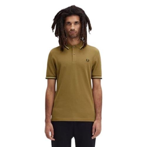 Twin Tipped Polo Shirt Fred Perry , Green , Heren