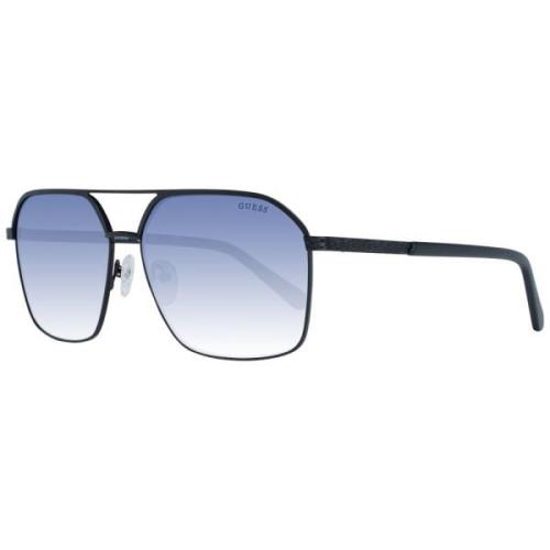 Zwarte Heren Aviator Zonnebril Guess , Black , Heren