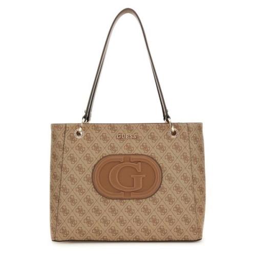 Moderne Shopper Tas Guess , Beige , Dames