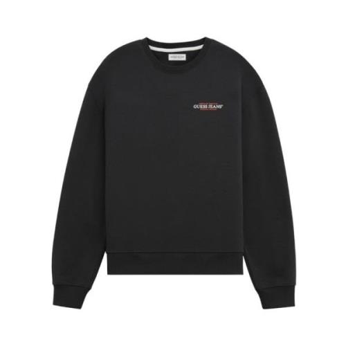 Crewneck Sweatshirt Guess , Black , Heren