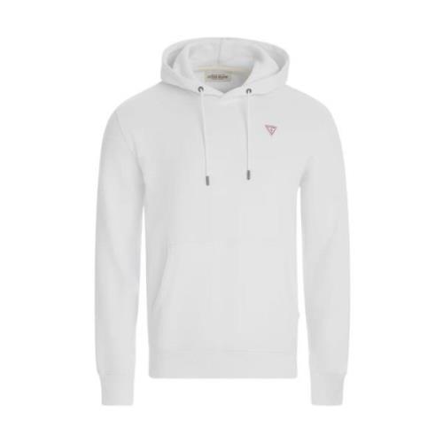 Hoodie Guess , White , Heren