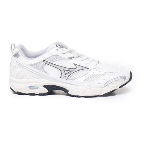 Witte Sneakers met Logo Detail Mizuno , White , Heren