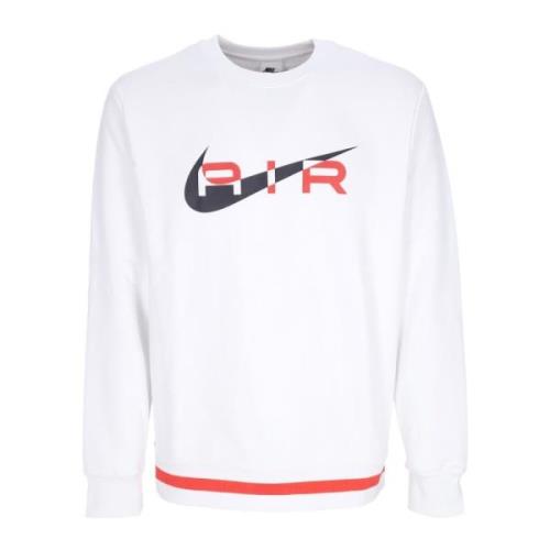 Air Crew Fleece Sweatshirt Nike , White , Heren