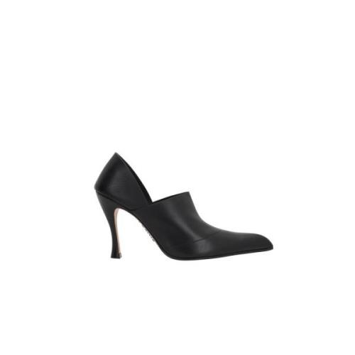 Zwarte leren stilettohakken Loewe , Black , Dames