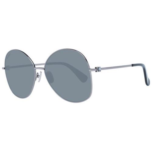 Gunmetal Vlinder Zonnebril Grijze Frame Max Mara , Gray , Dames