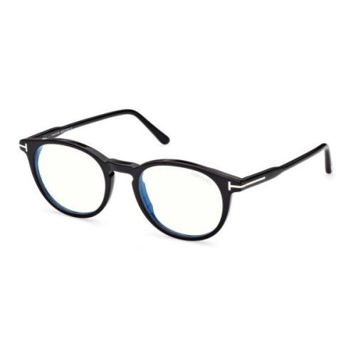 Blauw Blok Brillenmontuur Clip-On Zonnebril Tom Ford , Black , Unisex