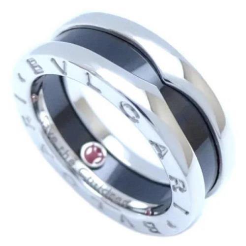 Pre-owned Silver rings Bvlgari Vintage , Gray , Dames