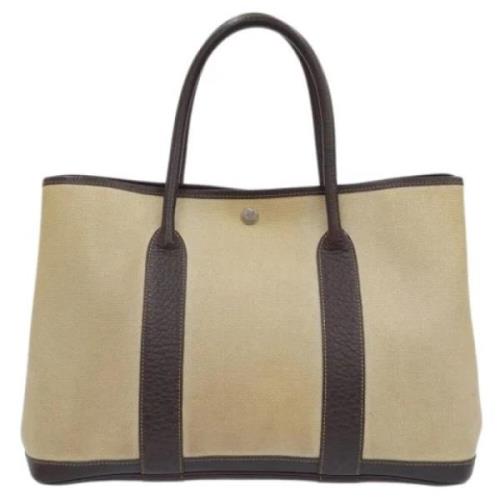 Pre-owned Canvas totes Hermès Vintage , Beige , Dames