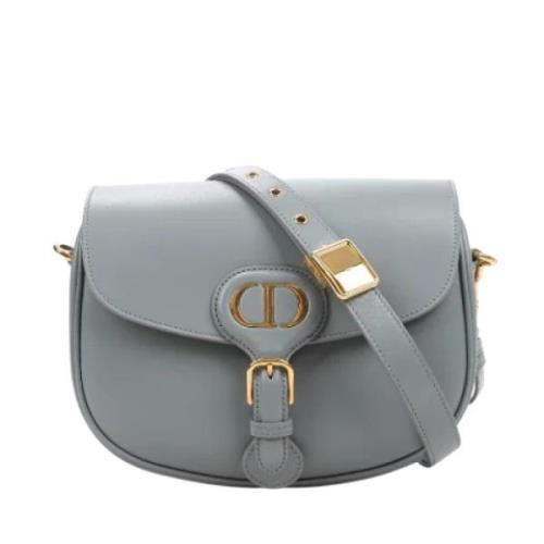 Pre-owned Leather handbags Dior Vintage , Gray , Dames