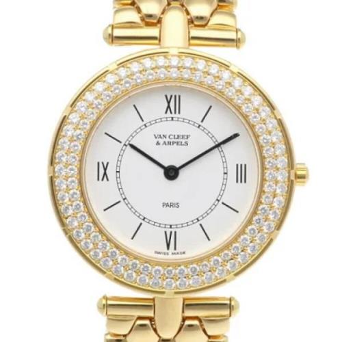 Pre-owned Yellow Gold watches Van Cleef & Arpels Pre-owned , White , D...