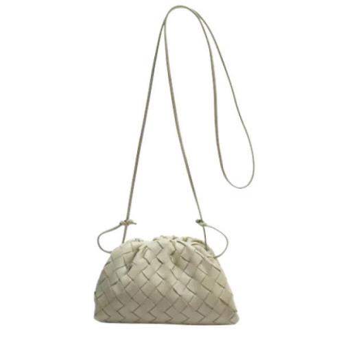 Pre-owned Leather shoulder-bags Bottega Veneta Vintage , Gray , Dames