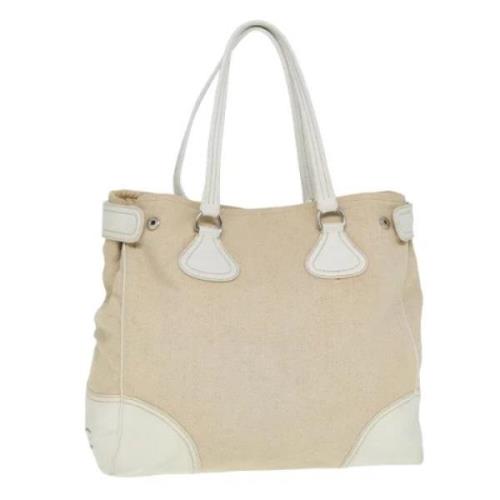 Pre-owned Canvas prada-bags Prada Vintage , Beige , Dames