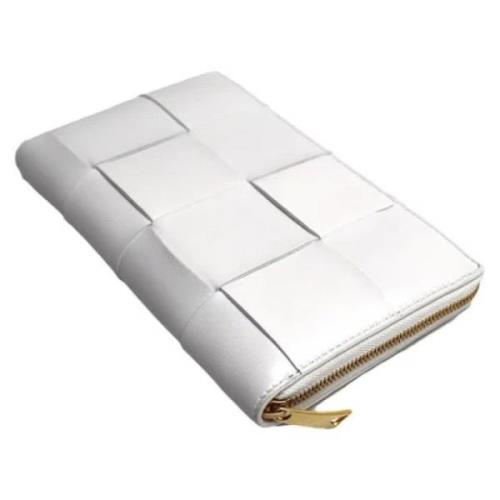 Pre-owned Leather wallets Bottega Veneta Vintage , White , Dames