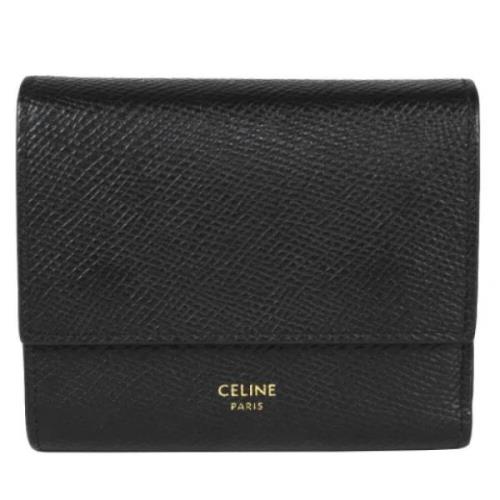 Pre-owned Leather wallets Celine Vintage , Black , Dames