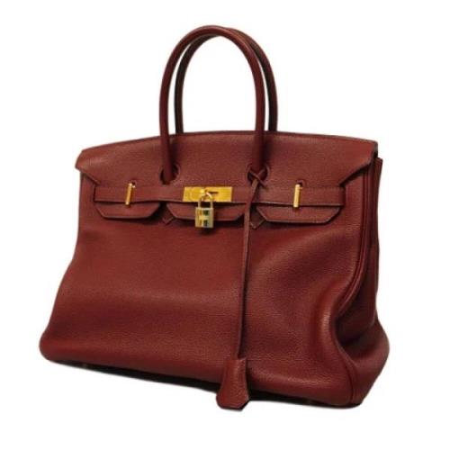 Pre-owned Leather handbags Hermès Vintage , Brown , Dames