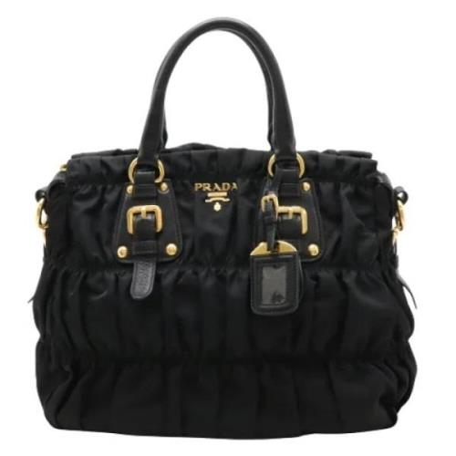 Pre-owned Leather prada-bags Prada Vintage , Black , Dames