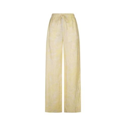 Gele zijden pyjamabroek Stella McCartney , Yellow , Dames