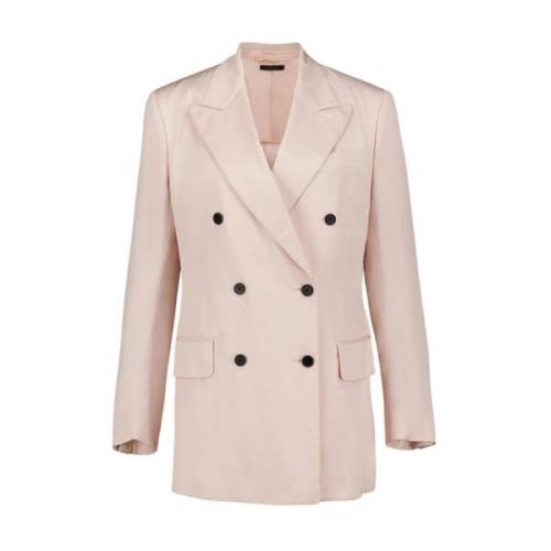 Lichtroze Double-Breasted Blazer Tom Ford , Pink , Dames